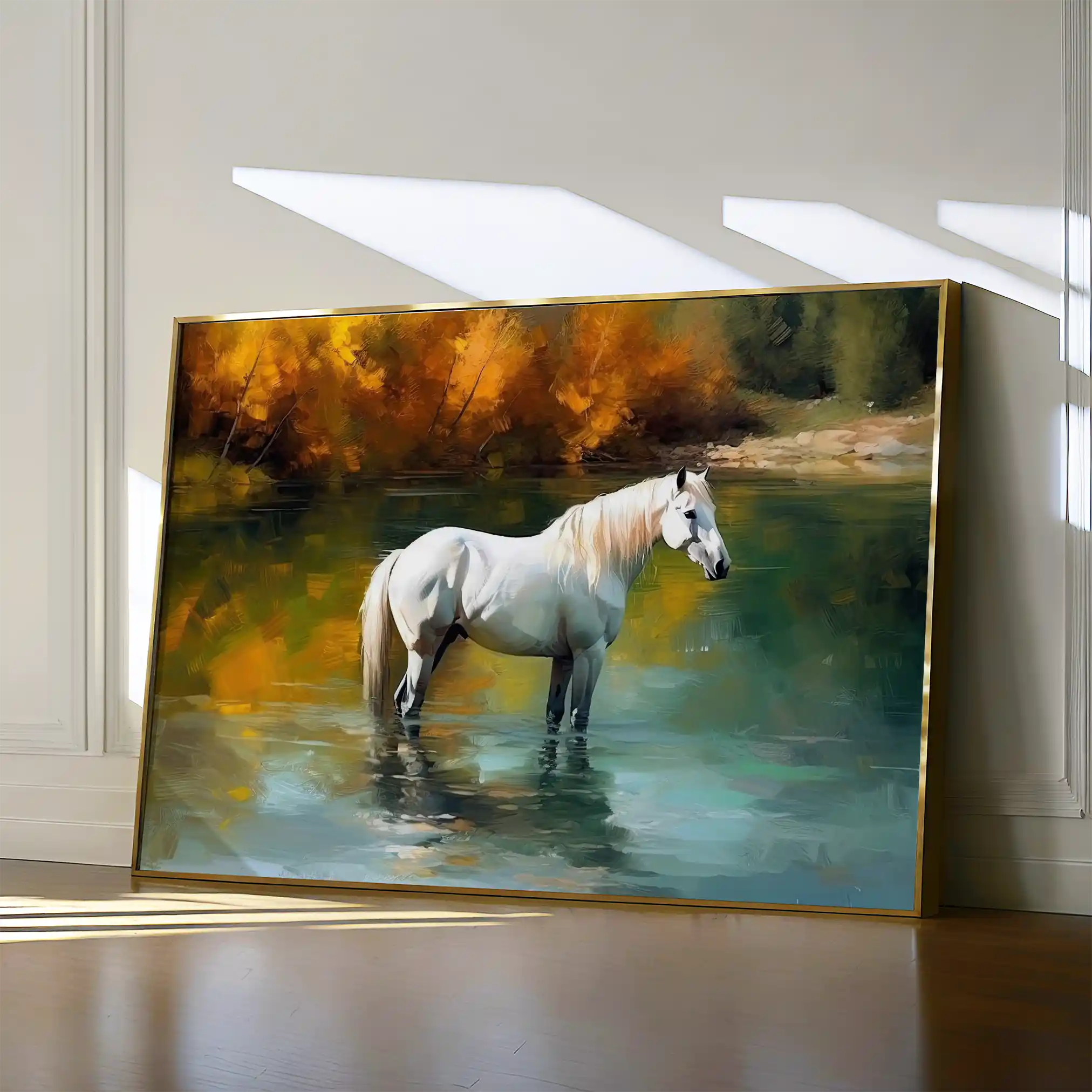 Horses 259 Canvas Art 60 x 40 cm / Black