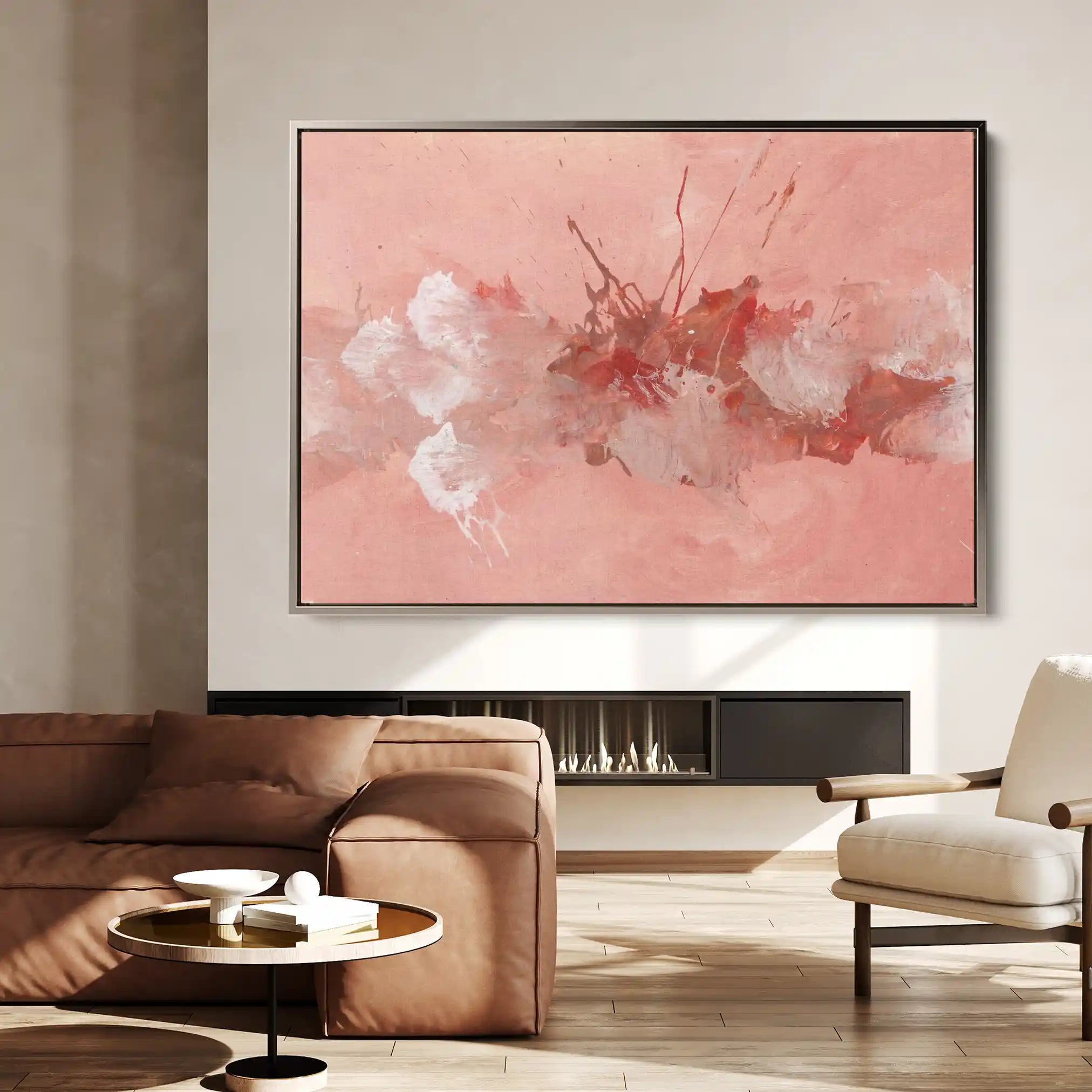 Abstract 260 Canvas Art 60 x 40 cm / Black
