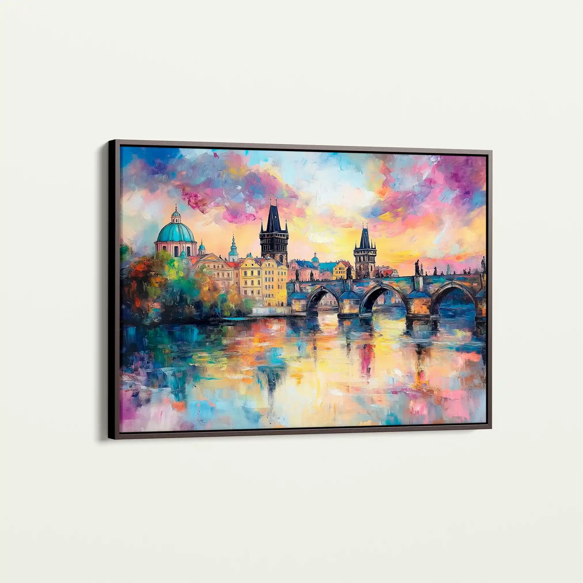 Landscape 261 Canvas Art 60 x 40 cm / Black