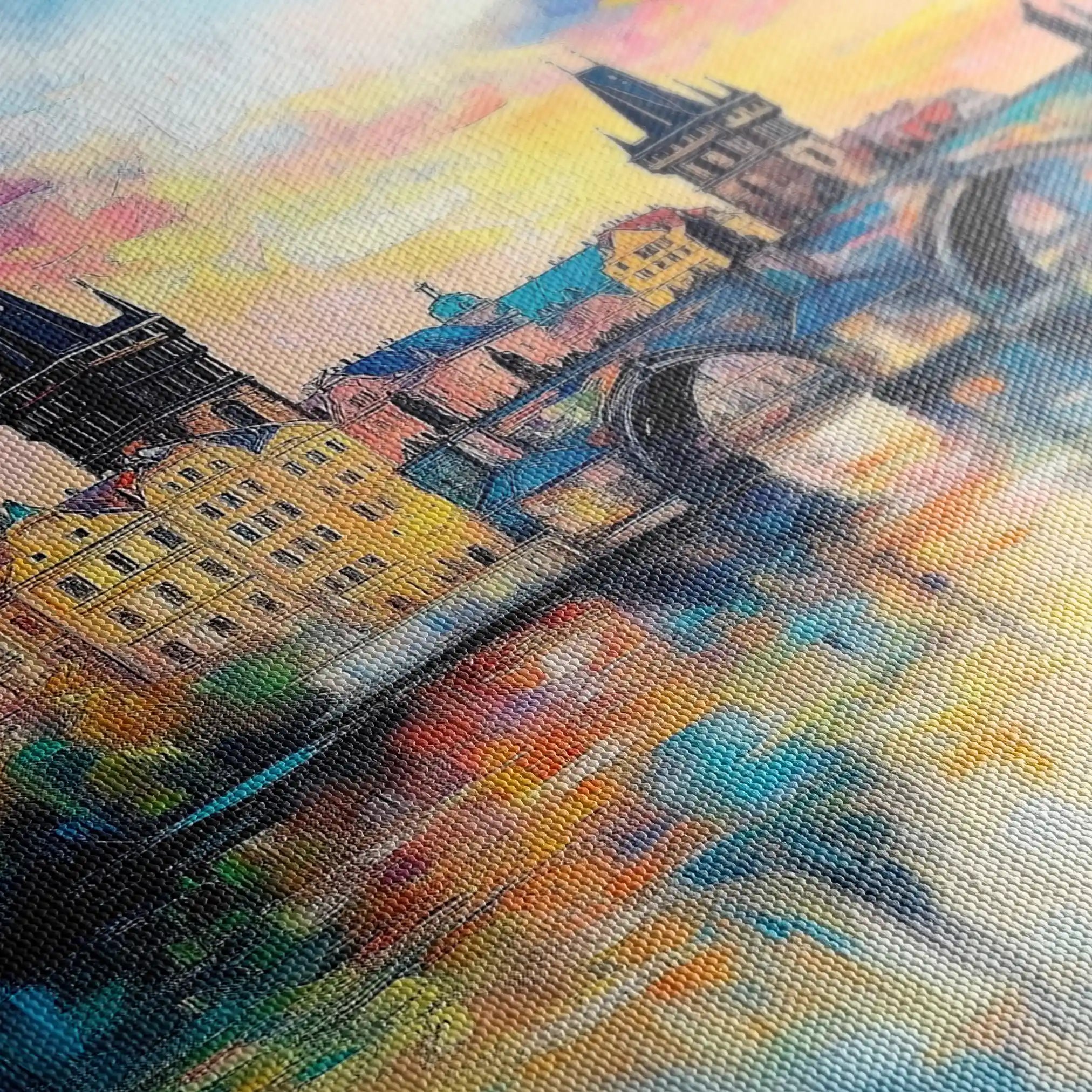 Landscape 261 Canvas Art 60 x 40 cm / Black