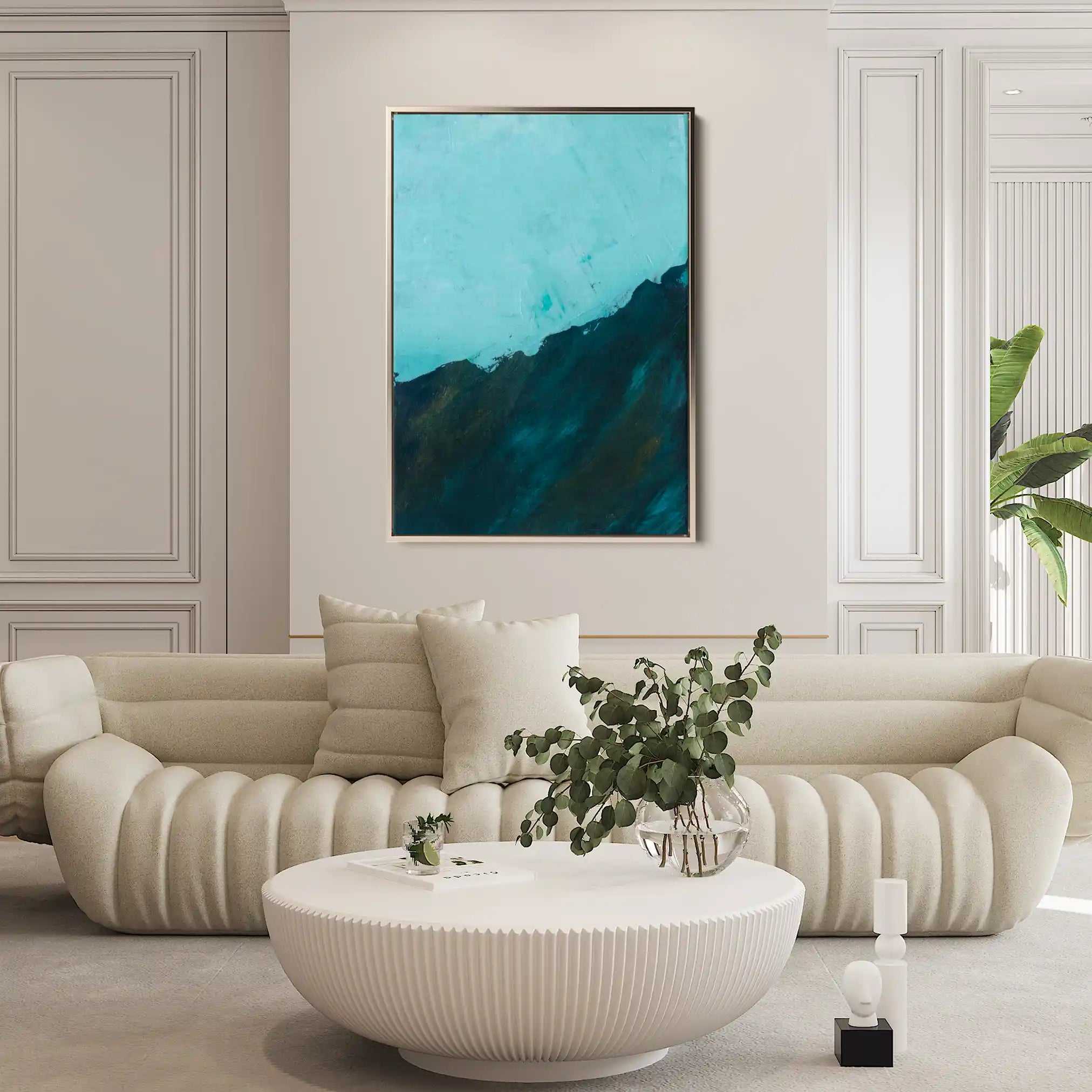 Abstract 264 Canvas Art 60 x 40 cm / Black