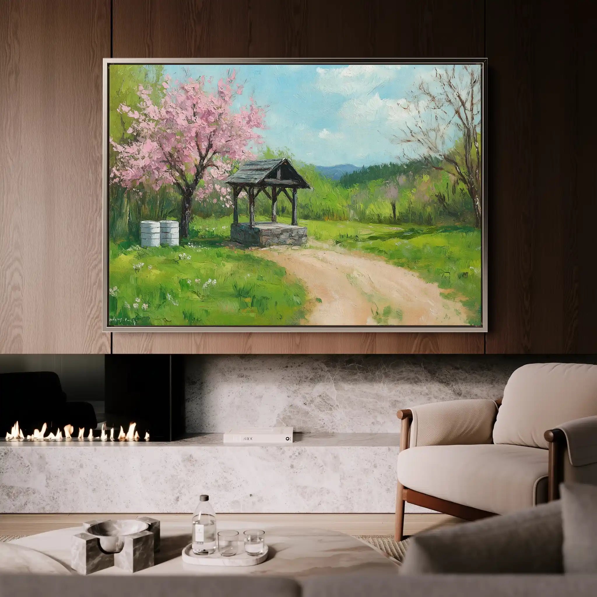 Landscape 265 Canvas Art 60 x 40 cm / Black