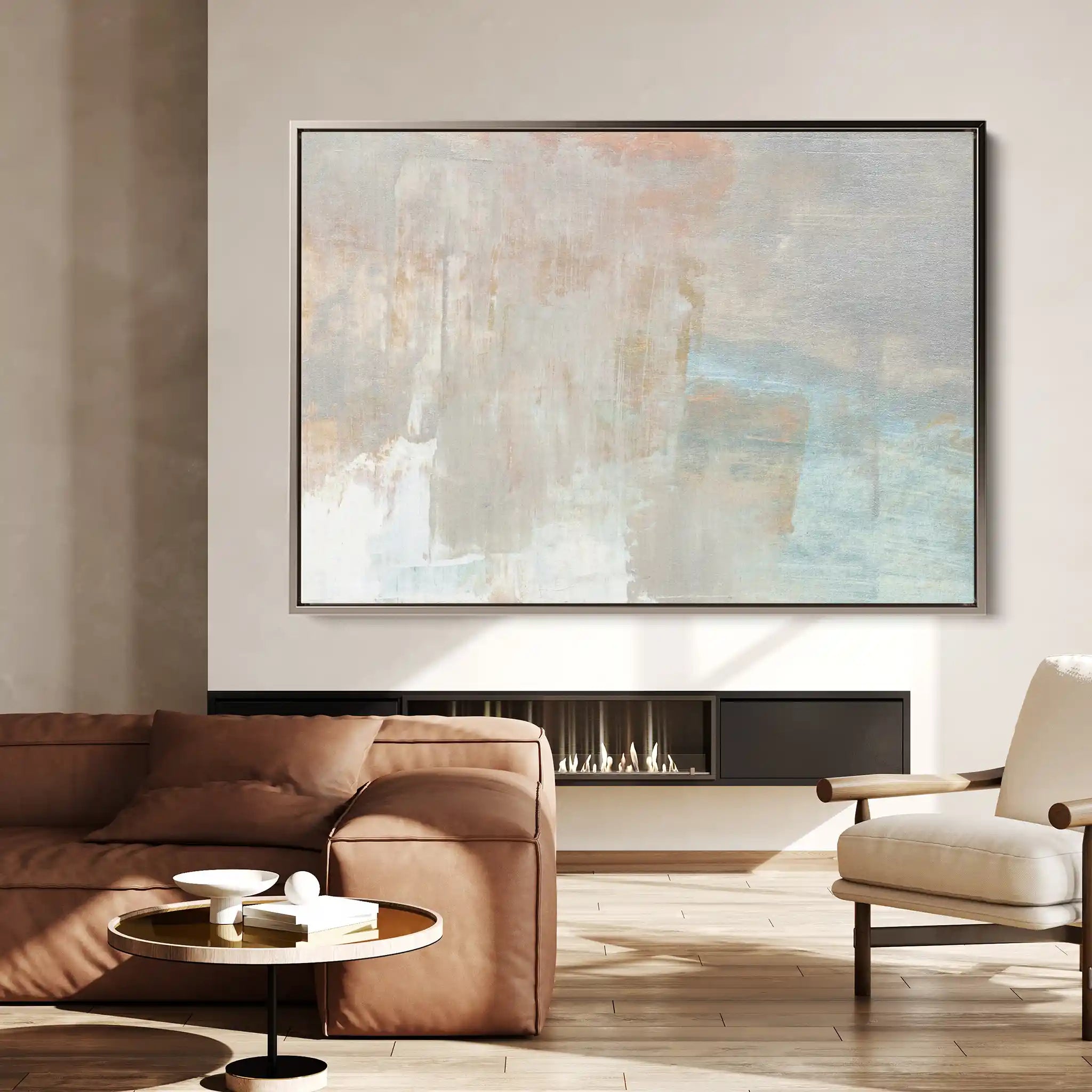 Abstract 267 Canvas Art 60 x 40 cm / Black