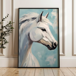 Horses 269 Canvas Art 60 x 40 cm / Black