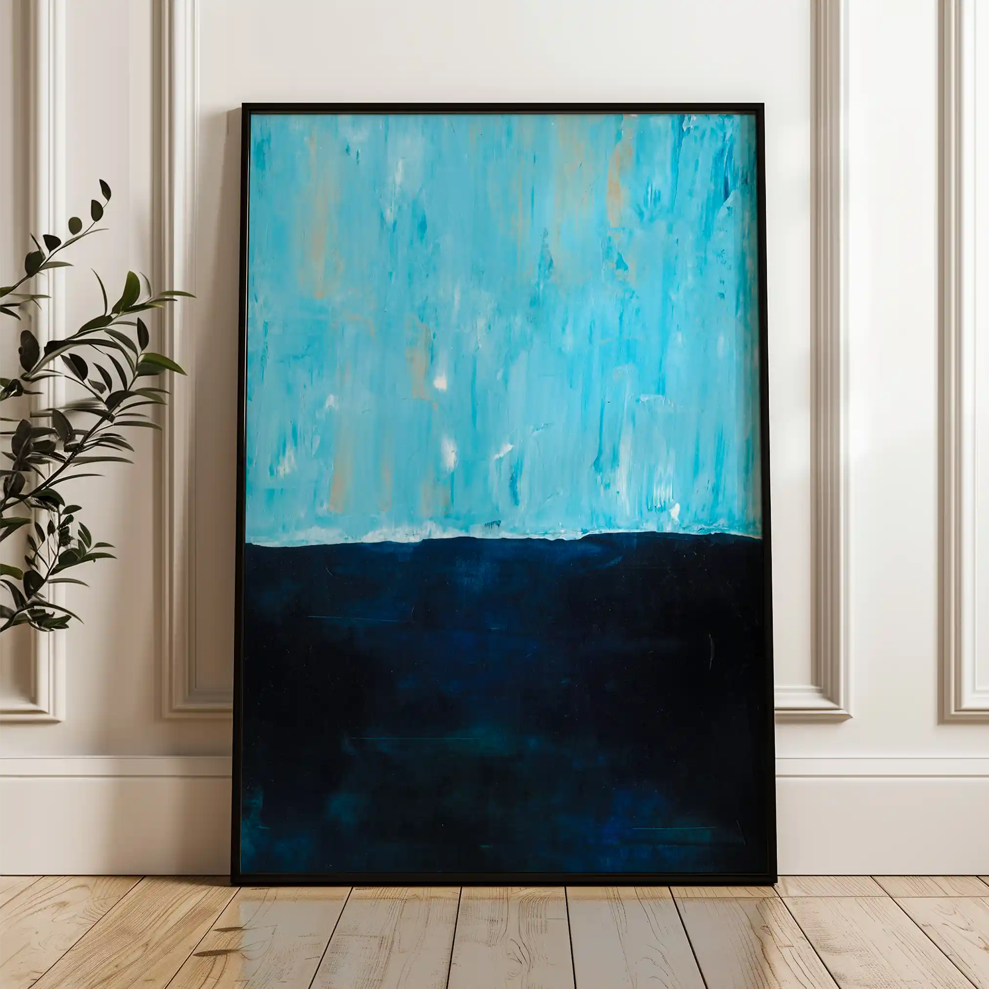 Abstract 270 Canvas Art 60 x 40 cm / Black