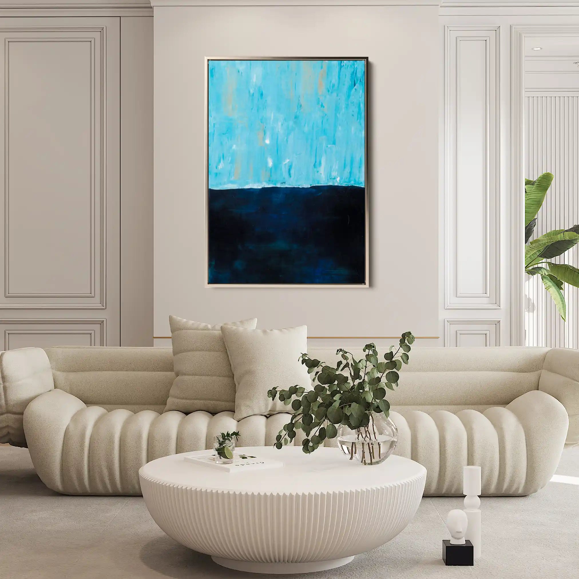 Abstract 270 Canvas Art 60 x 40 cm / Black