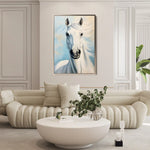 Horses 272 Canvas Art 60 x 40 cm / Black
