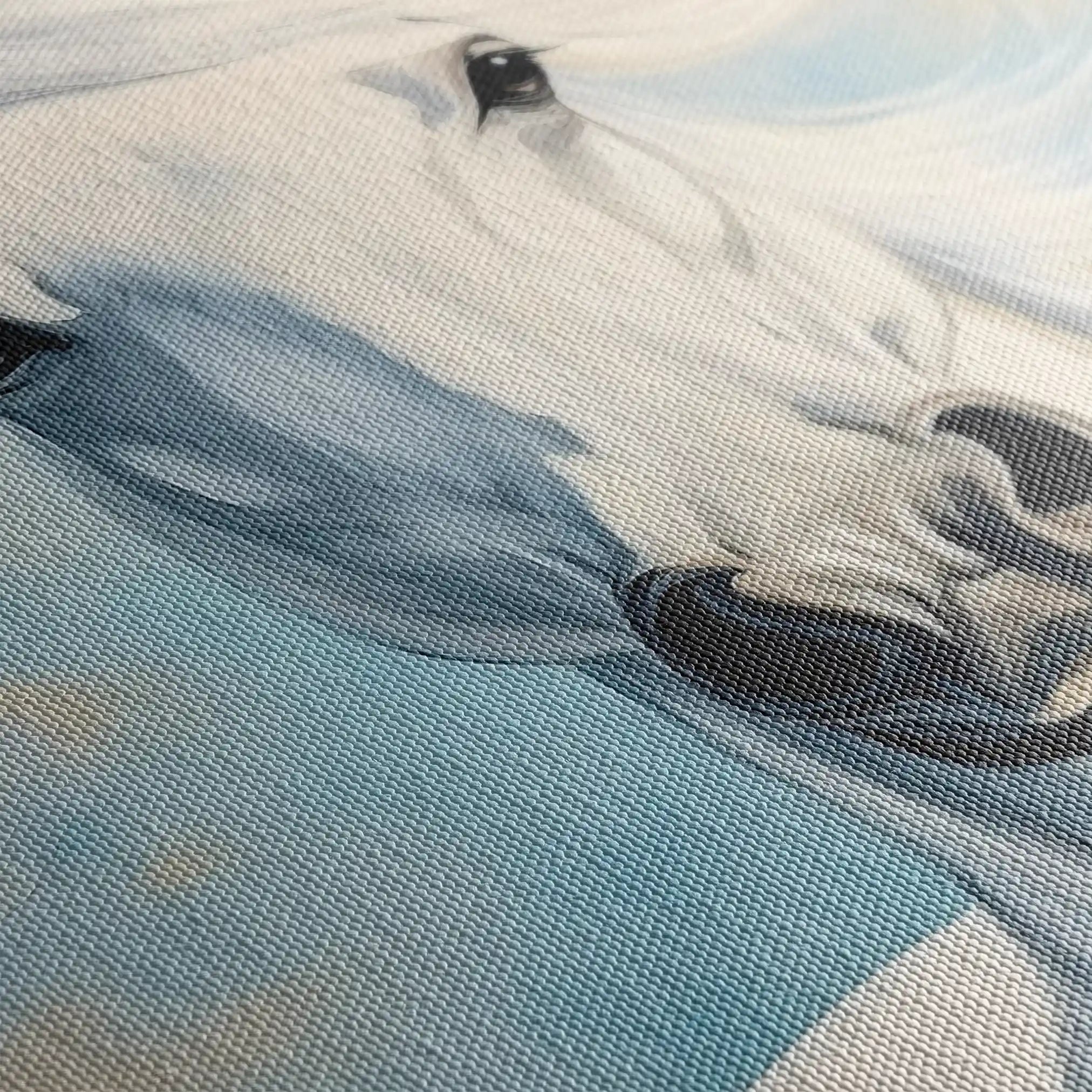 Horses 272 Canvas Art 60 x 40 cm / Black