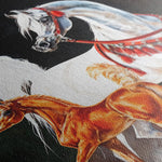 Horses 276 Canvas Art 60 x 40 cm / Black