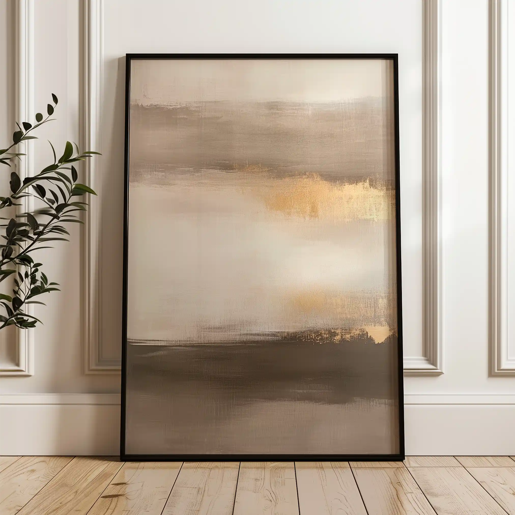 Abstract 290 Canvas Art 60 x 40 cm / Black