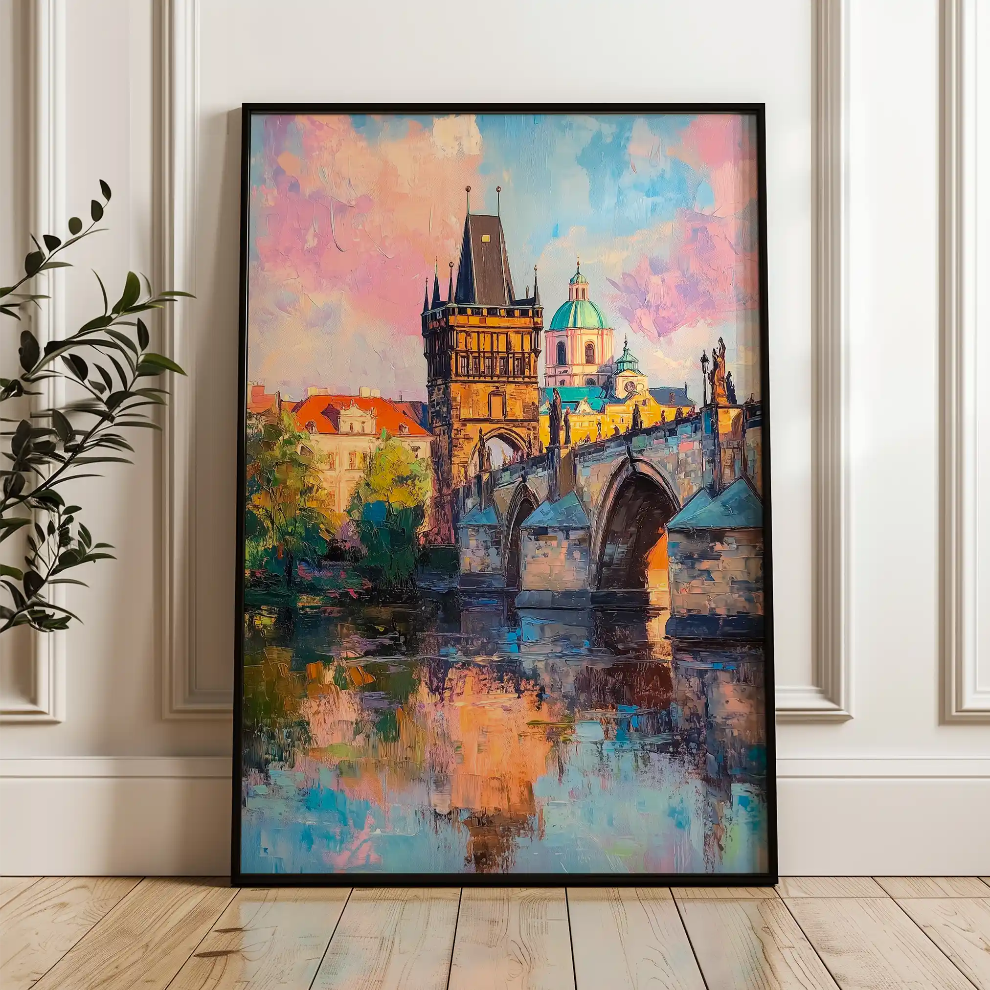 Landscape 306 Canvas Art 60 x 40 cm / Black