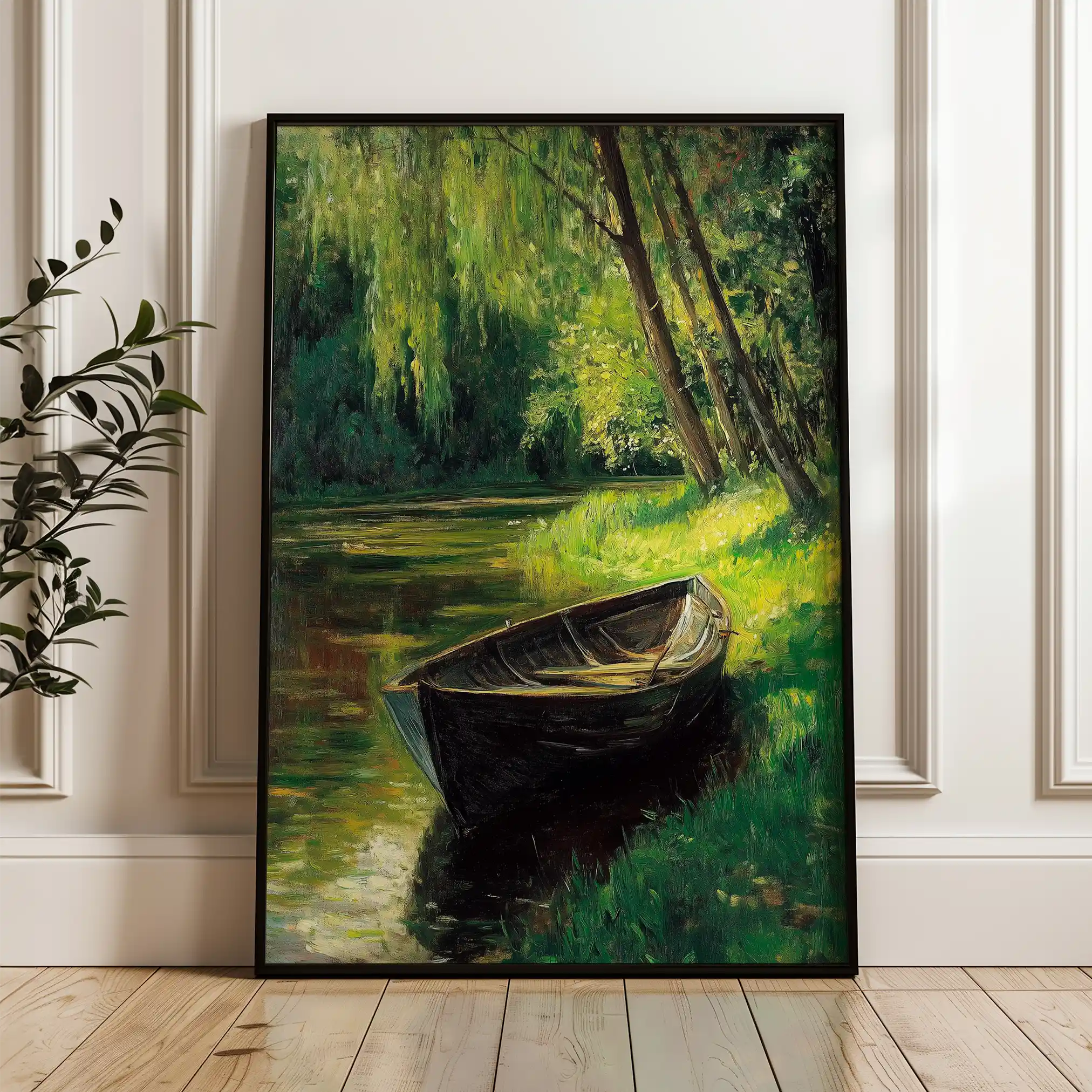 Landscape 307 Canvas Art 60 x 40 cm / Black