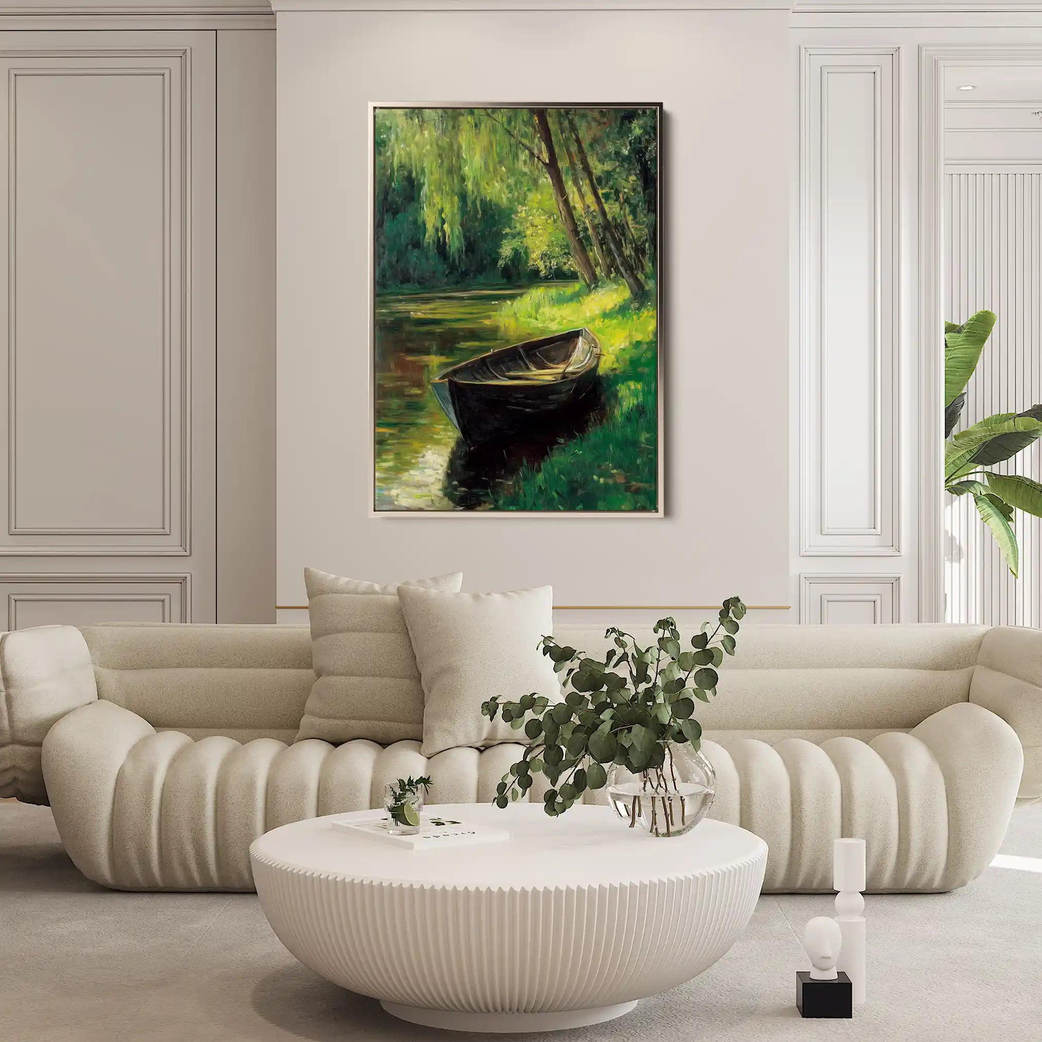Landscape 307 Canvas Art 60 x 40 cm / Black