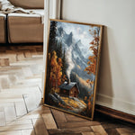 Landscape 309 Canvas Art 60 x 40 cm / Black