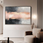 Abstract 311 Canvas Art 60 x 40 cm / Black