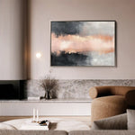 Abstract 311 Canvas Art 60 x 40 cm / Black