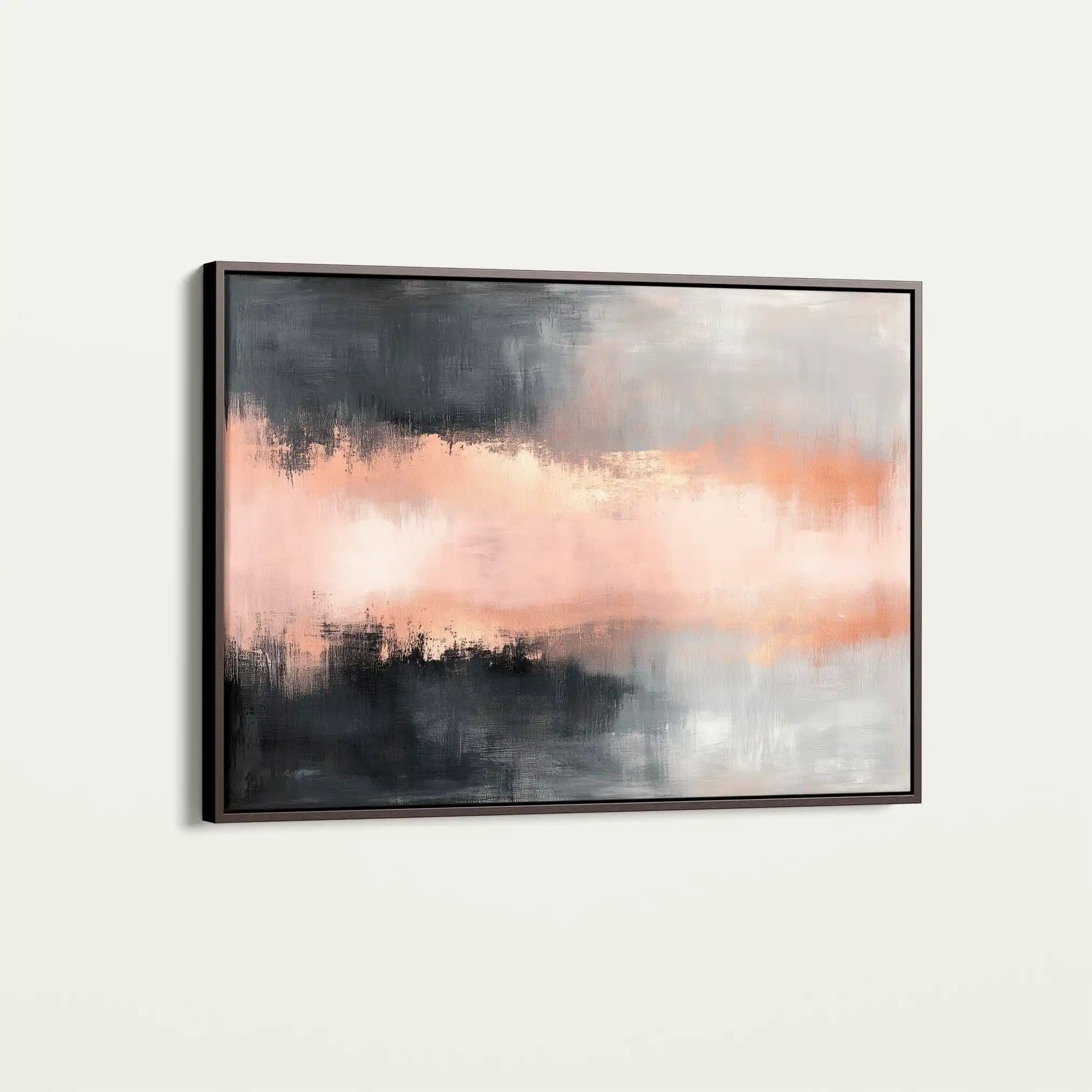 Abstract 311 Canvas Art 60 x 40 cm / Black