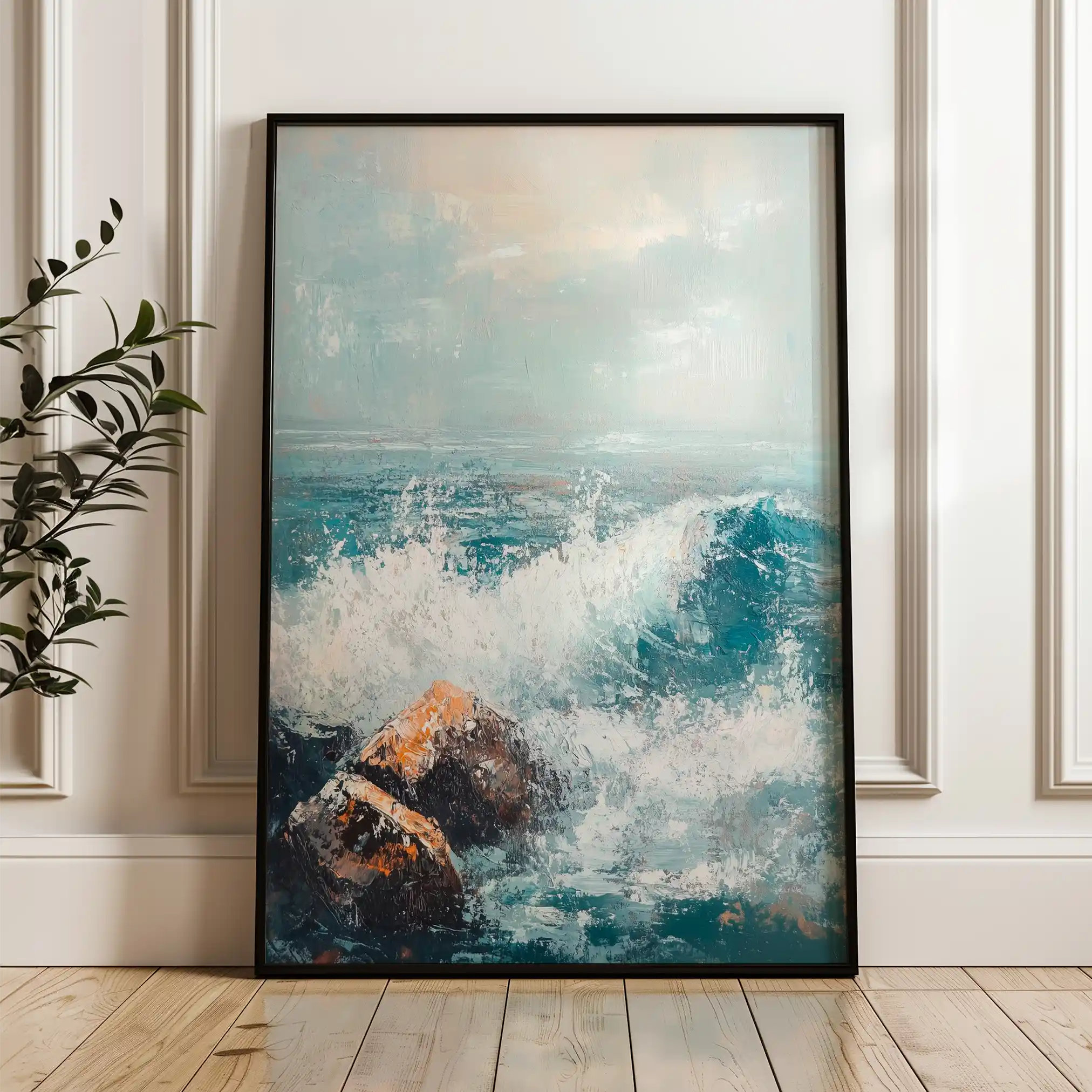 Landscape 311 Canvas Art 60 x 40 cm / Black