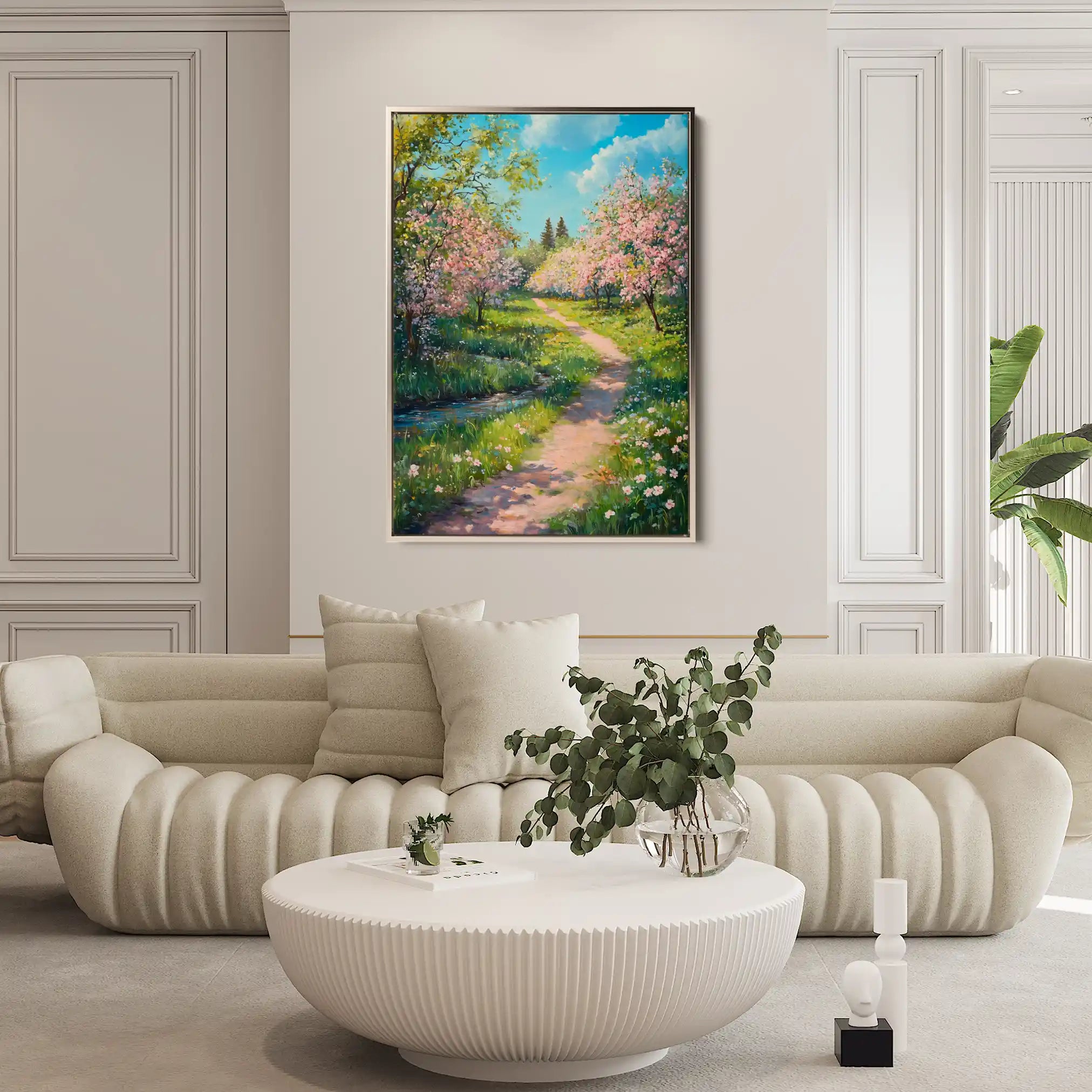 Landscape 312 Canvas Art 60 x 40 cm / Black