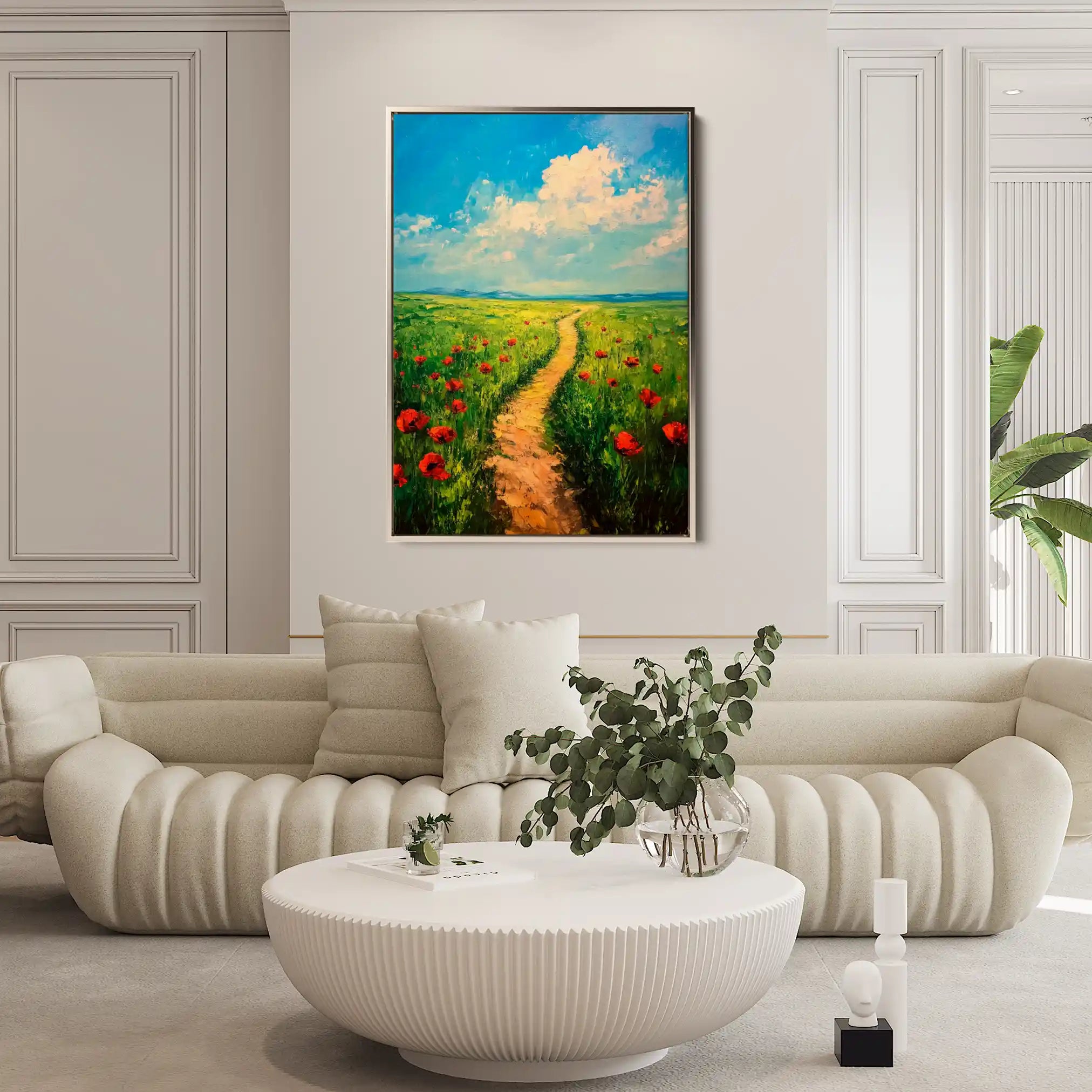 Landscape 315 Canvas Art 60 x 40 cm / Black
