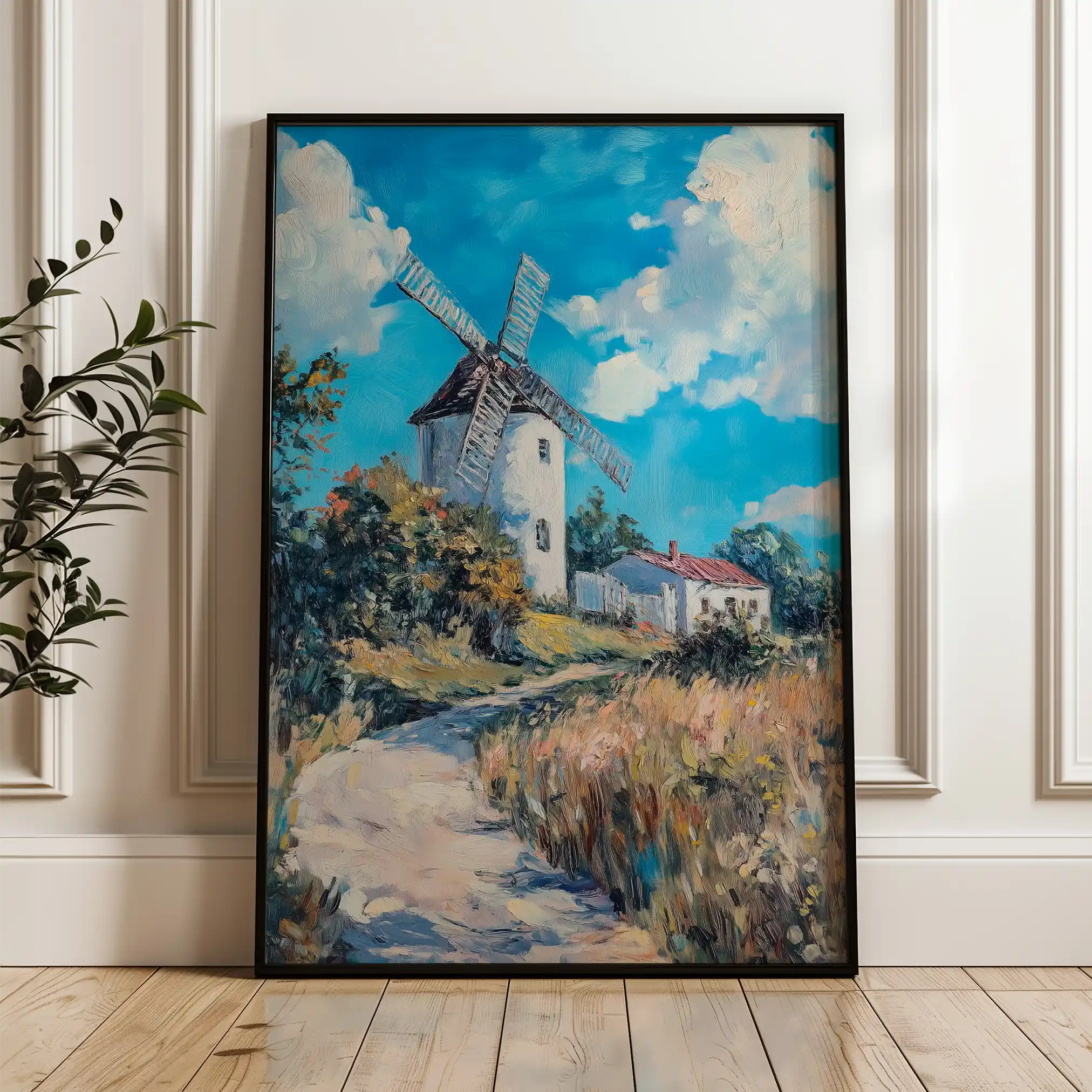 Landscape 316 Canvas Art 60 x 40 cm / Black