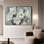 Floral 317 Canvas Art 60 x 40 cm / Black
