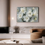 Floral 317 Canvas Art 60 x 40 cm / Black