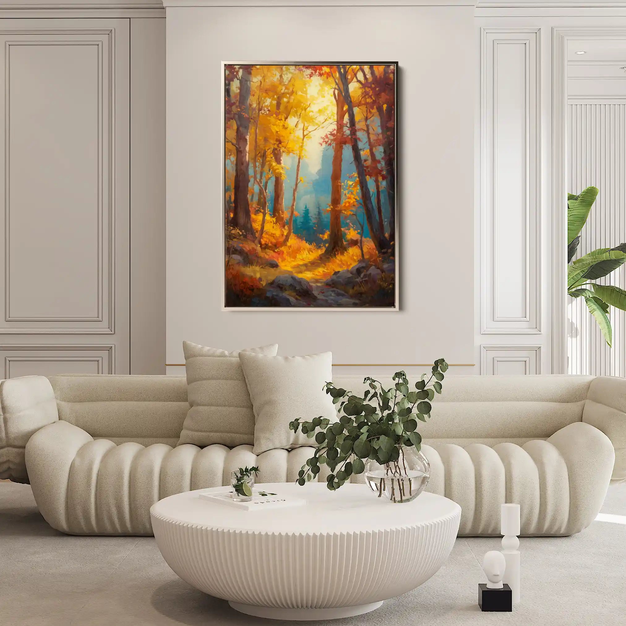 Landscape 317 Canvas Art 60 x 40 cm / Black