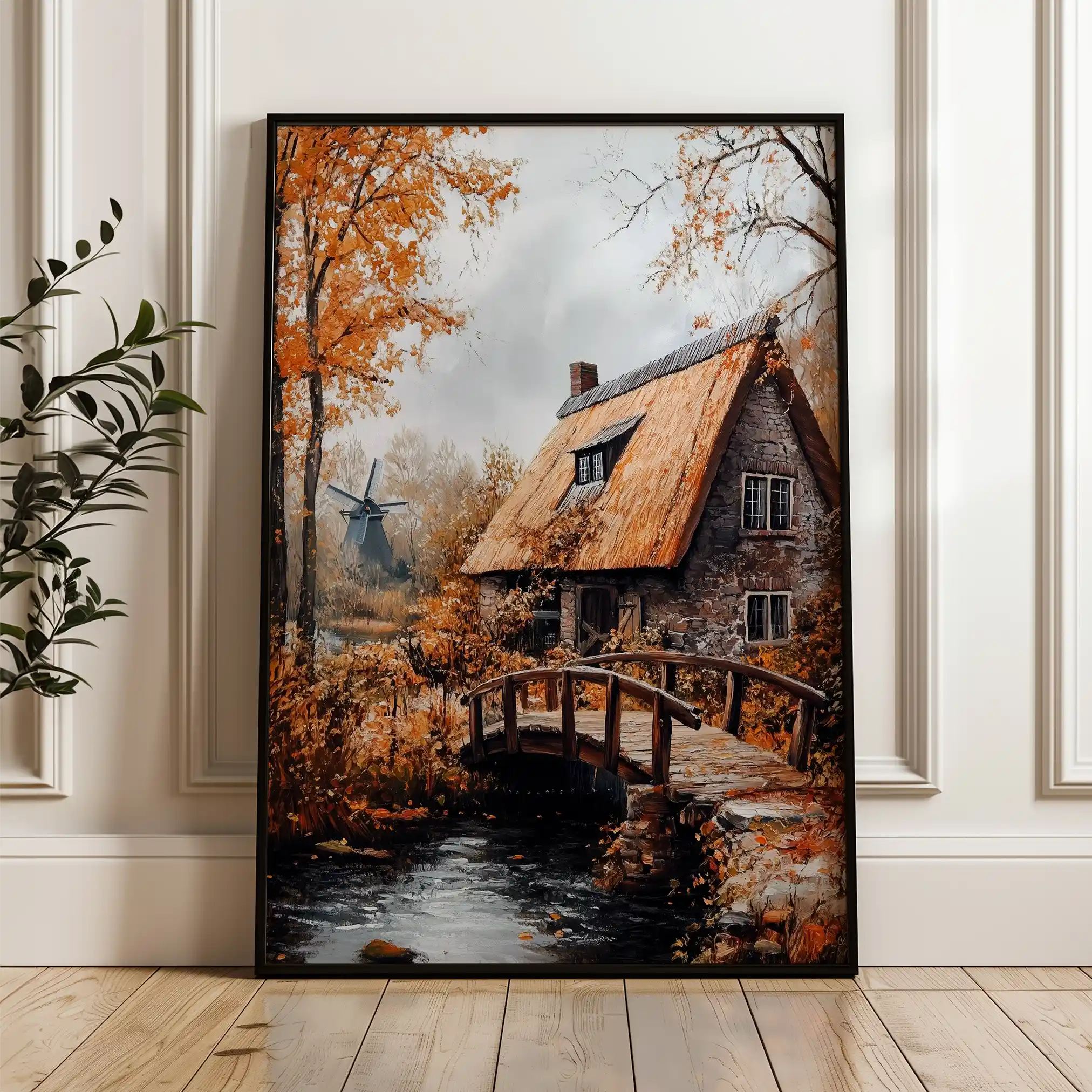 Landscape 319 Canvas Art 60 x 40 cm / Black