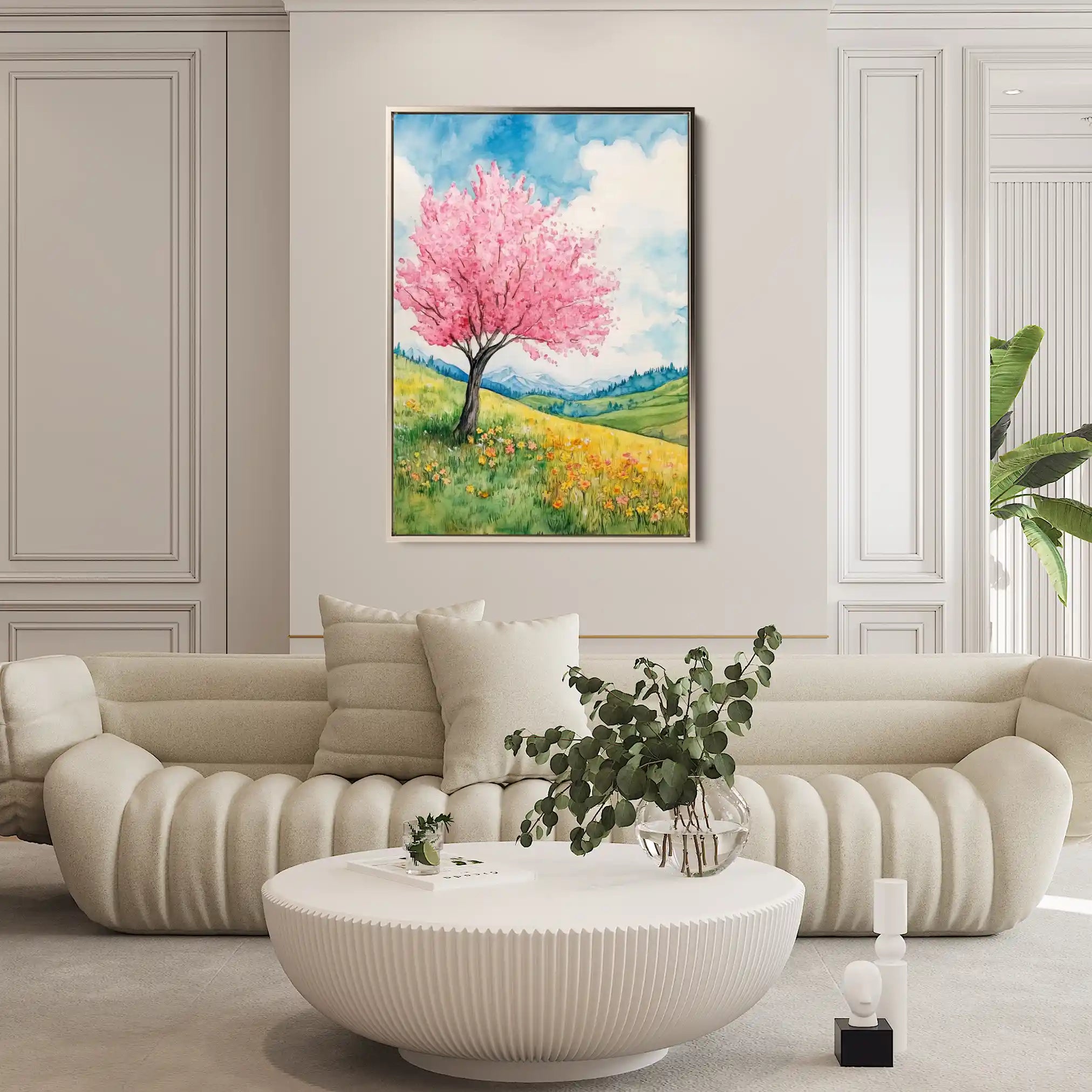 Landscape 321 Canvas Art 60 x 40 cm / Black