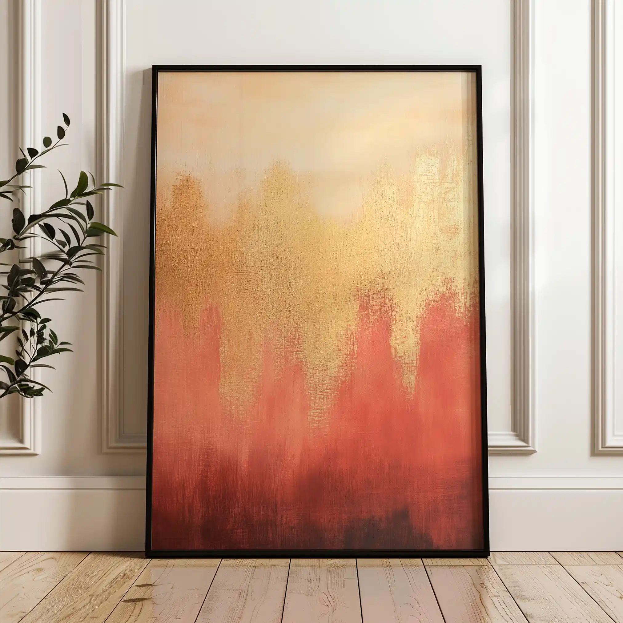 Abstract 326 Canvas Art 60 x 40 cm / Black