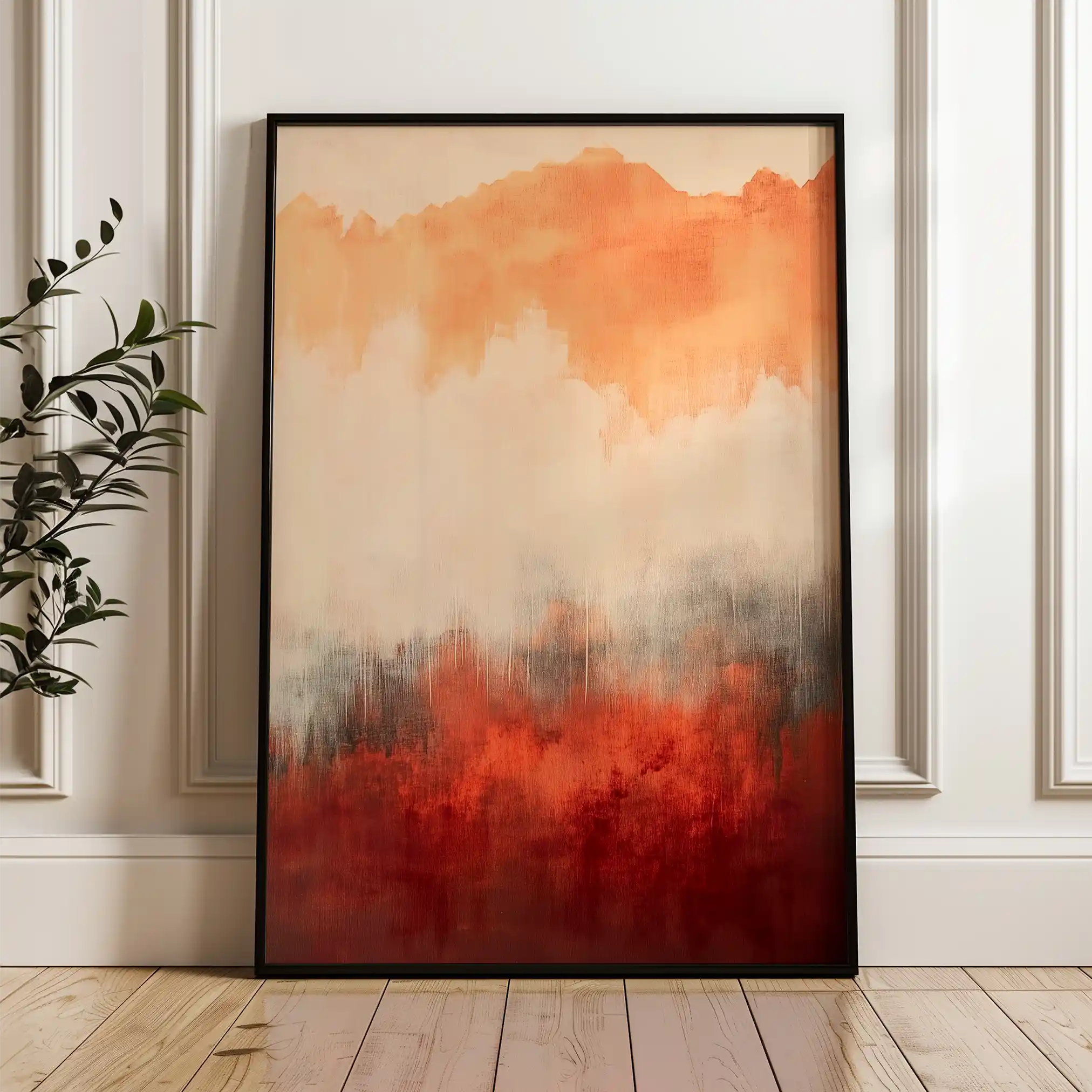 Abstract 327 Canvas Art 60 x 40 cm / Black