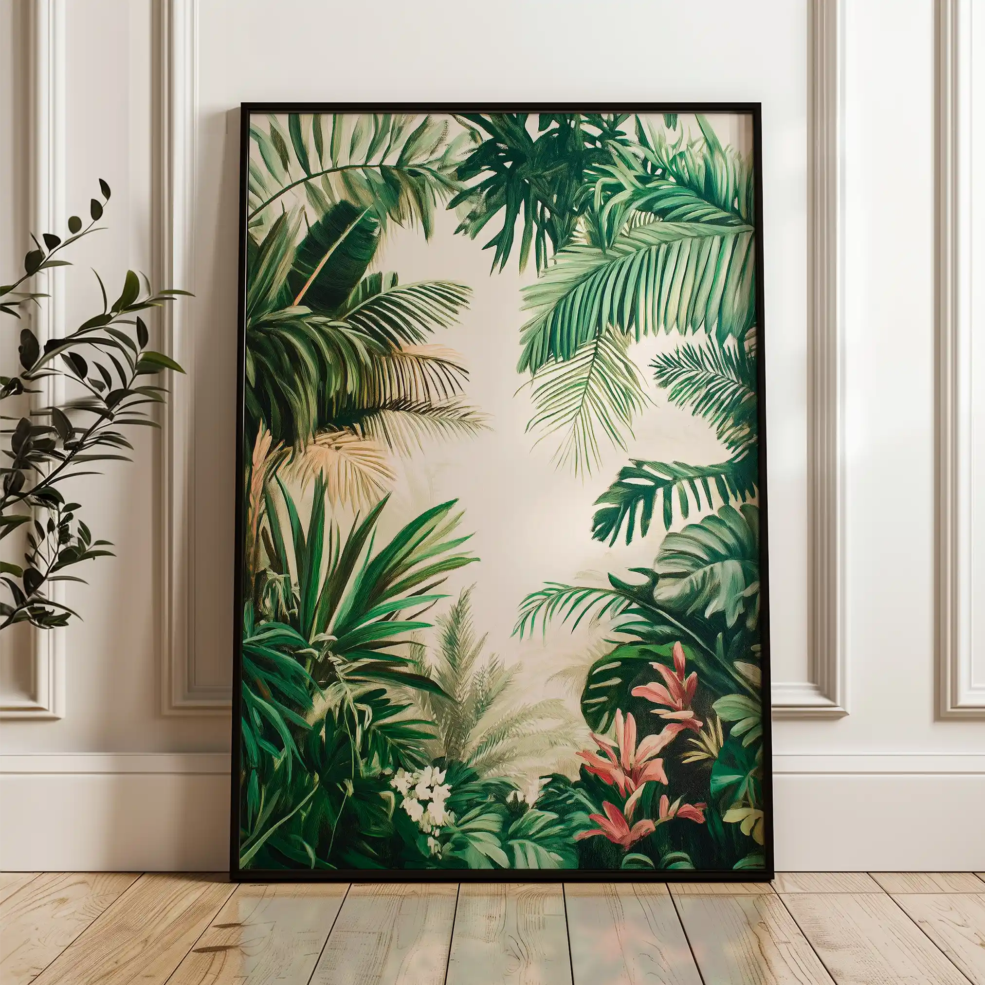 Landscape 331 Canvas Art 60 x 40 cm / Black