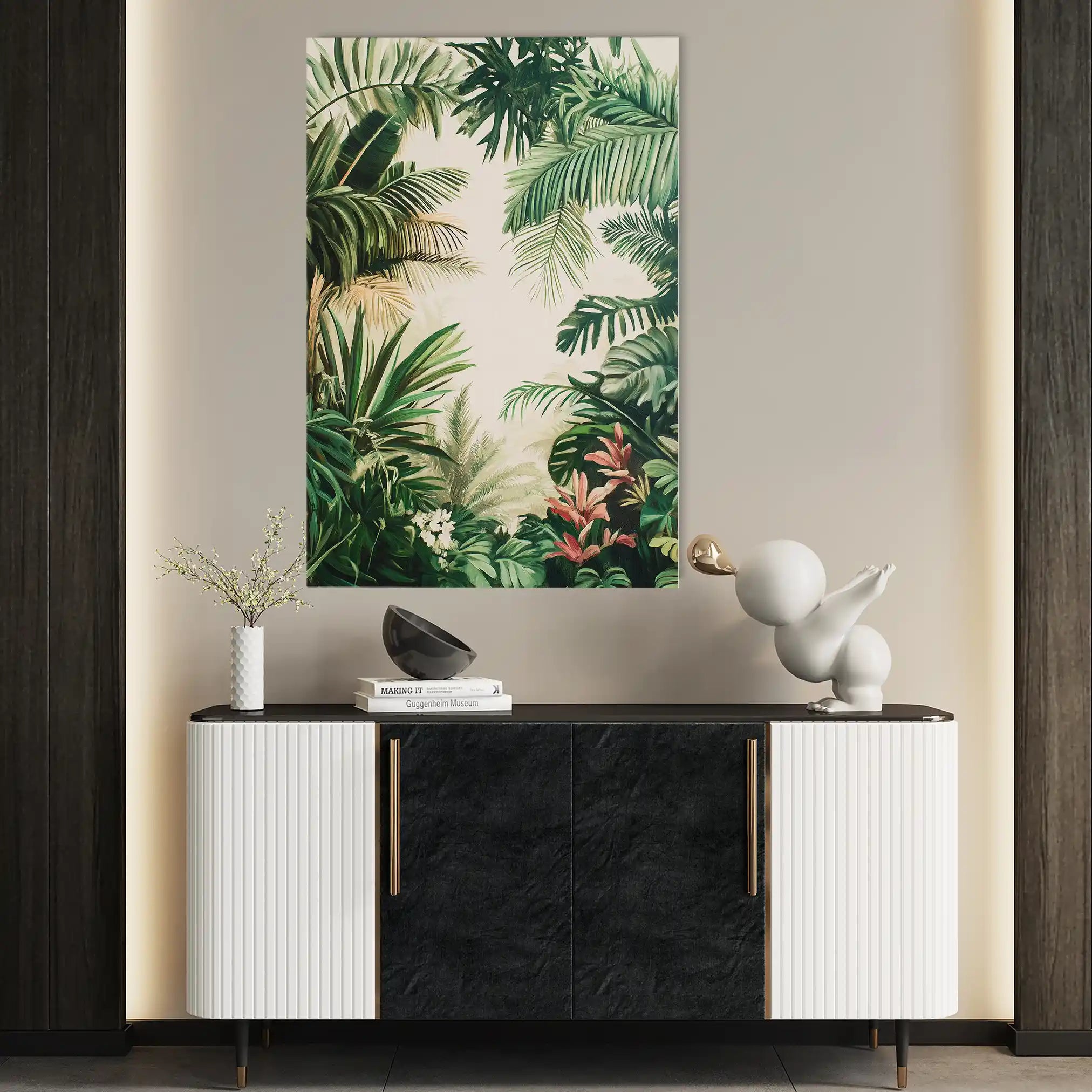 Landscape 331 Canvas Art 60 x 40 cm / Black