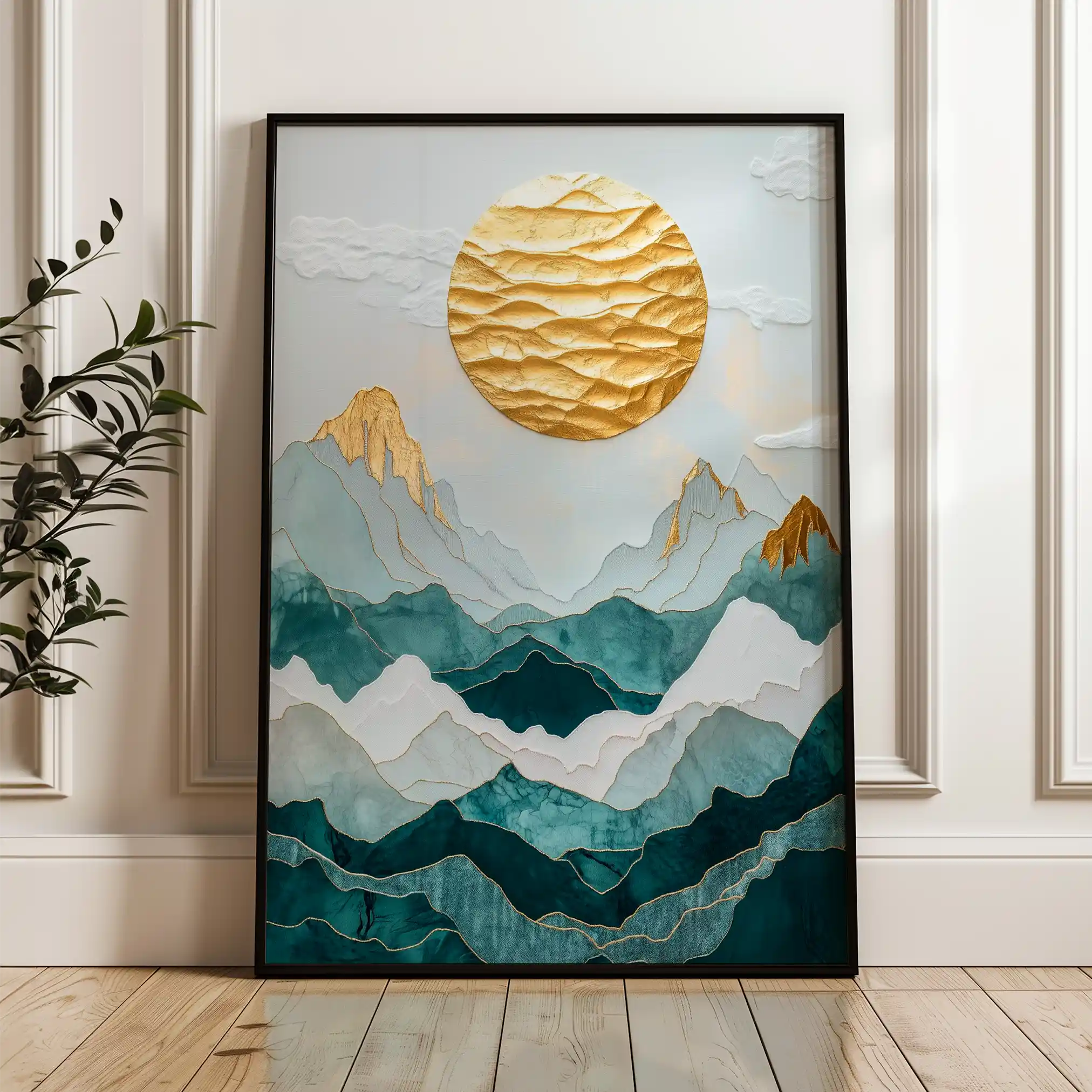 Landscape 333 Canvas Art 60 x 40 cm / Black