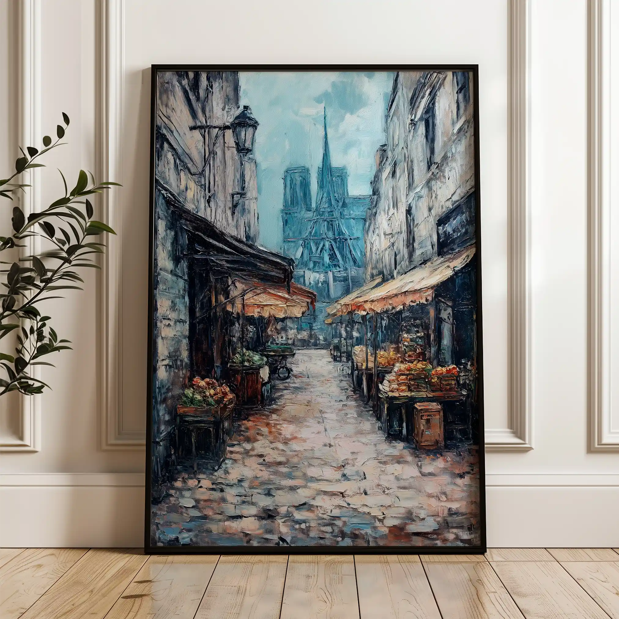 Landscape 334 Canvas Art 60 x 40 cm / Black