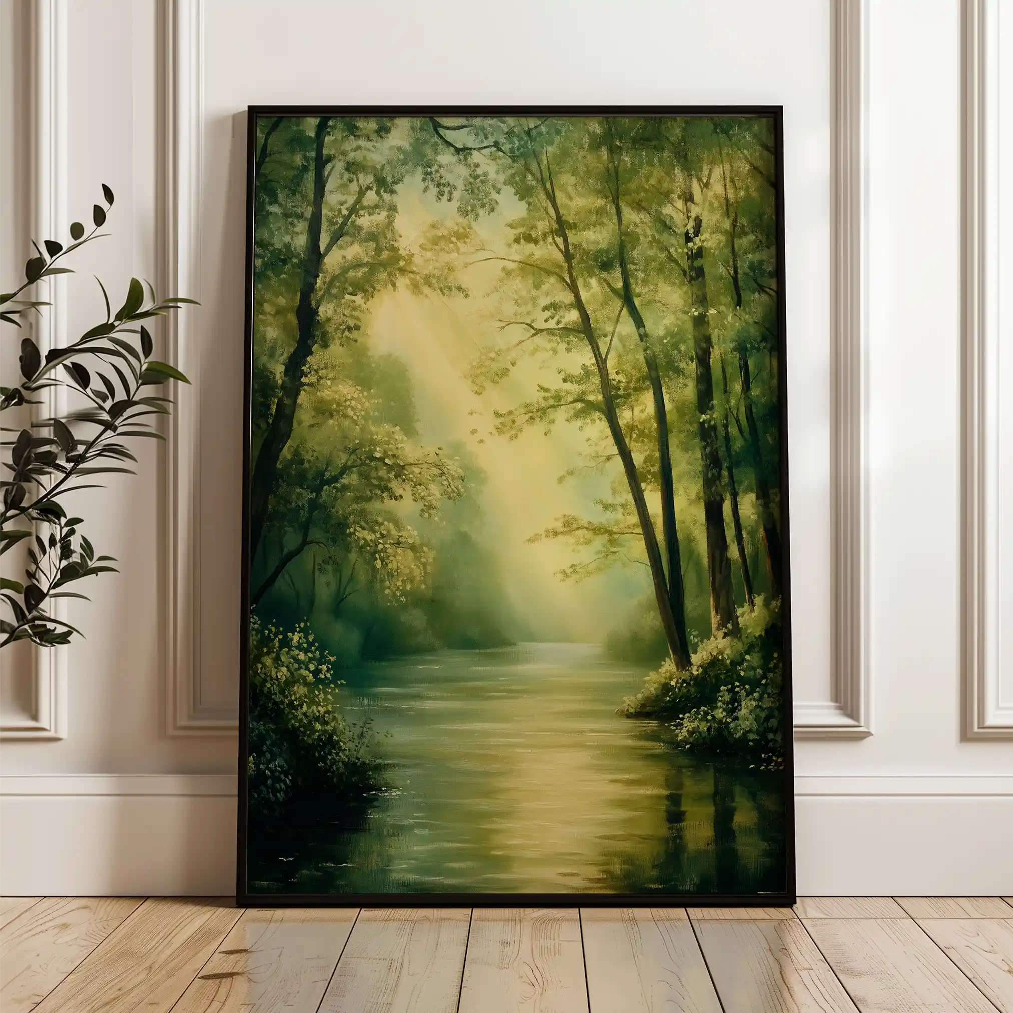Landscape 340 Canvas Art 60 x 40 cm / Black