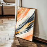 Abstract 342 Canvas Art 60 x 40 cm / Black