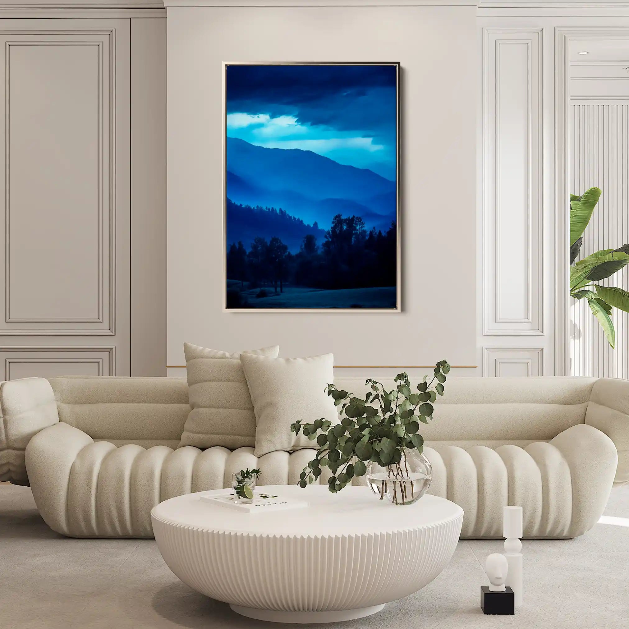 Landscape 342 Canvas Art 60 x 40 cm / Black