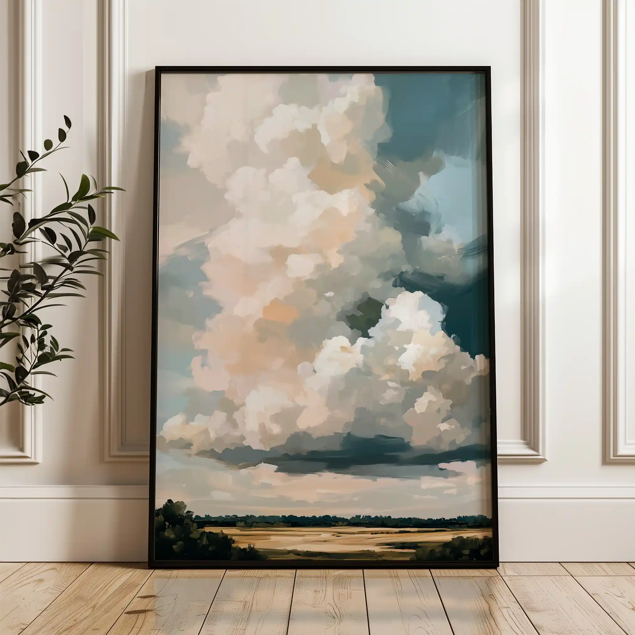 Landscape 349 Canvas Art 60 x 40 cm / Black