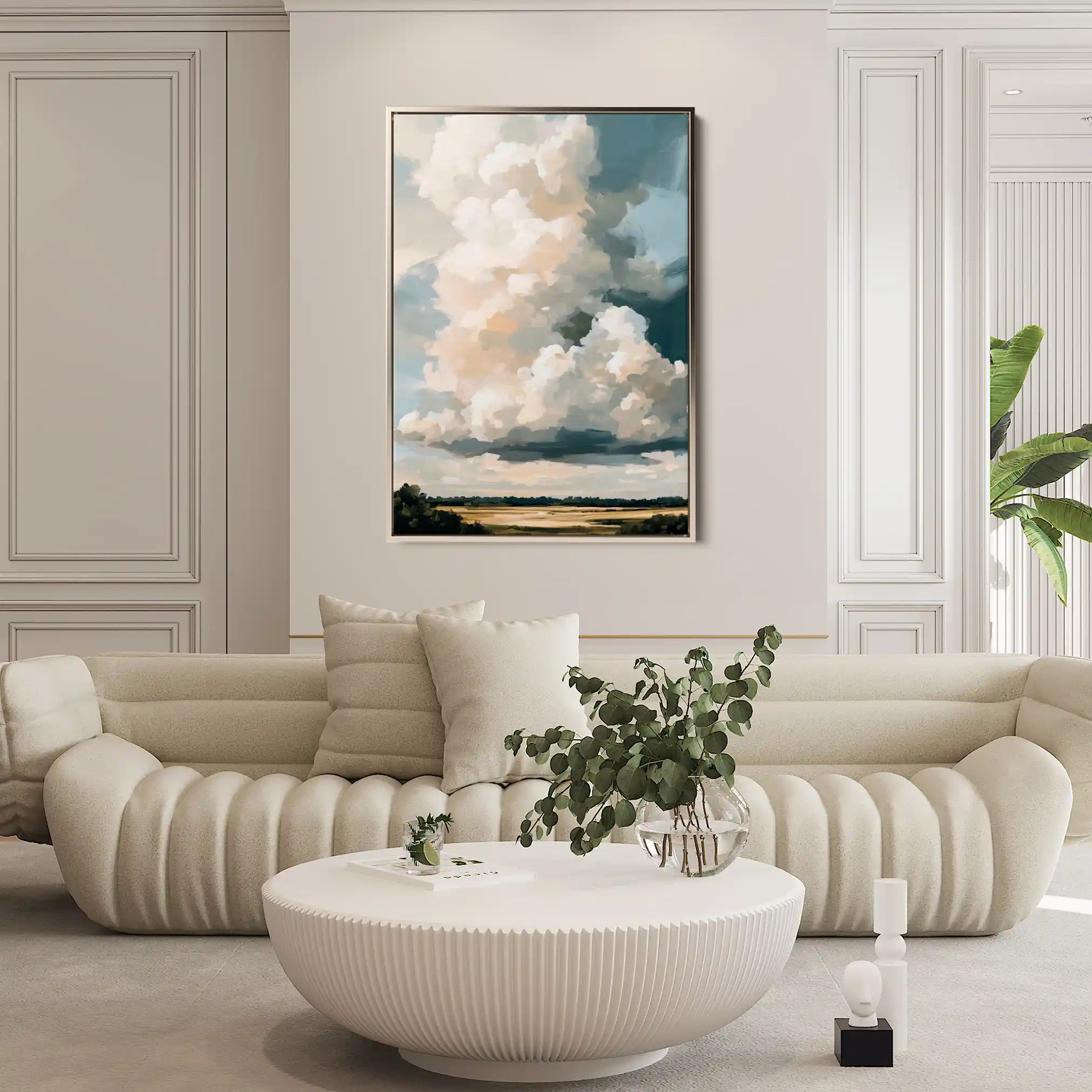 Landscape 349 Canvas Art 60 x 40 cm / Black