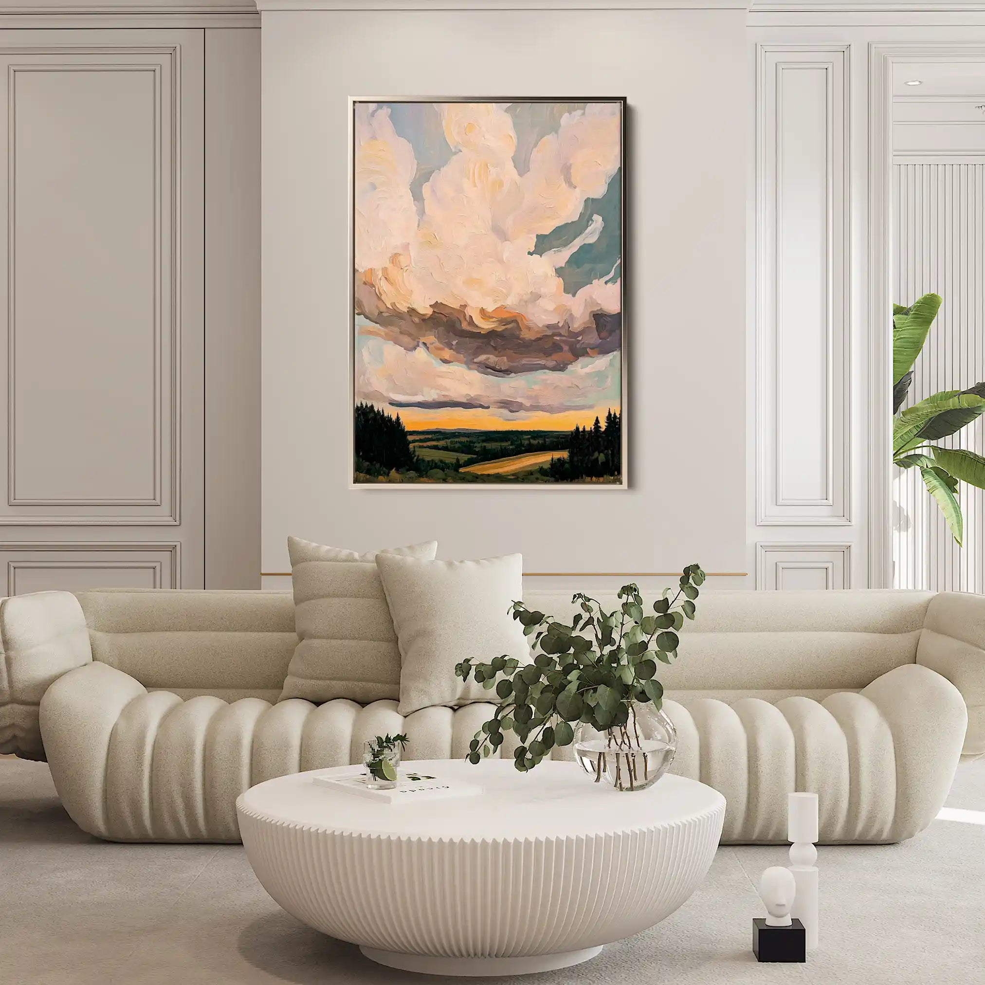 Landscape 350 Canvas Art 60 x 40 cm / Black