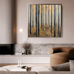 Landscape 353 Canvas Art 60 x 60 cm / Black