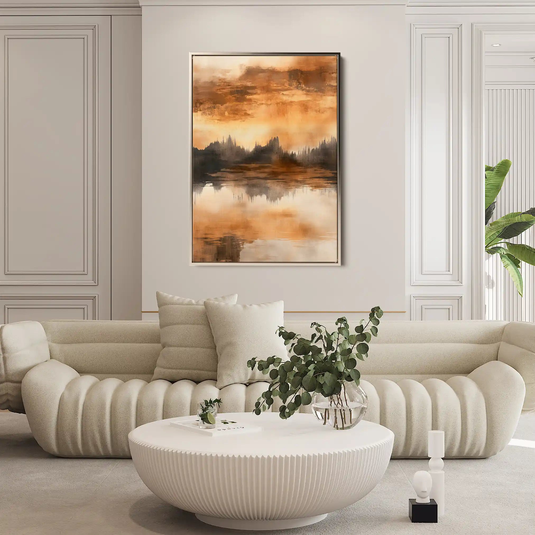 Abstract 354 Canvas Art 60 x 40 cm / Black