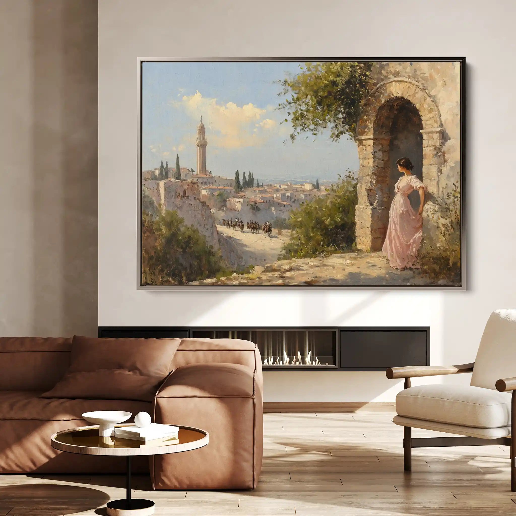 Landscape 355 Canvas Art 60 x 40 cm / Black