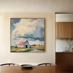 Landscape 356 Canvas Art 60 x 60 cm / Black