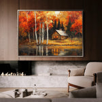 Landscape 358 Canvas Art 60 x 40 cm / Black