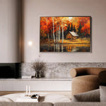 Landscape 358 Canvas Art 60 x 40 cm / Black