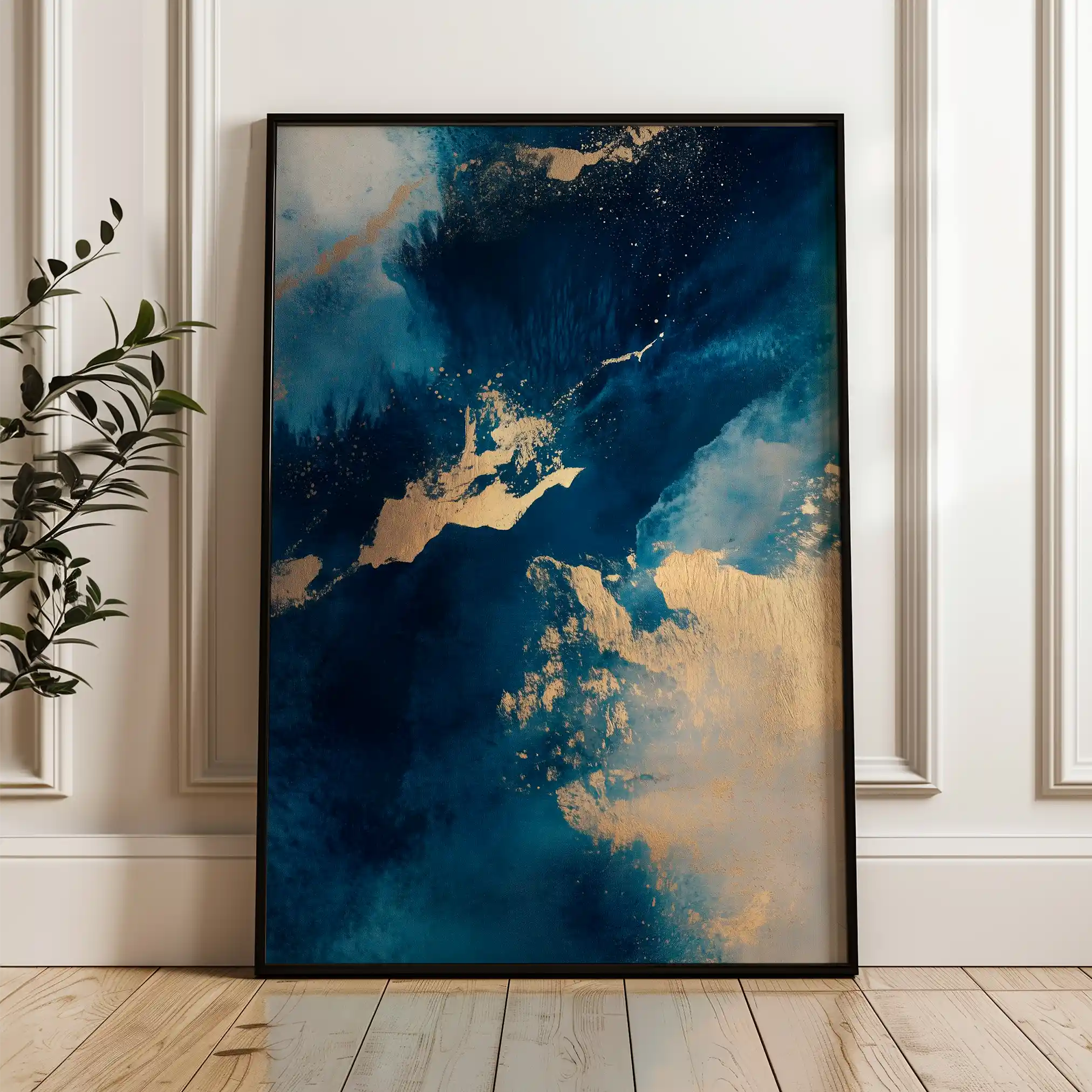 Abstract 361 Canvas Art 60 x 40 cm / Black