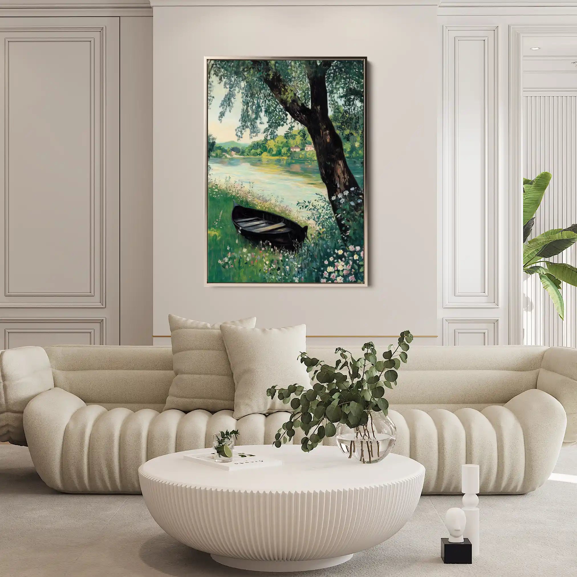 Landscape 362 Canvas Art 60 x 40 cm / Black